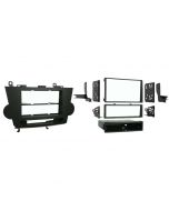 Metra 99-8222BR Brown Single or Double DIN Car Stereo Dash Kit for 2008 - 2012 Toyota Highlander - (Non Navigation Models Only)