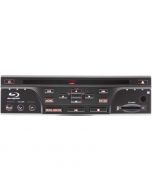 Autopro DVBR-1208 In Dash or Underseat Car Blu-Ray player - Front view with RED illumination