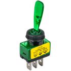 Accele 178GRN SPST Toggle Switch with Green LED indicator