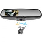 Accelevision RVMDVR360IR Capacitive Touchscreen 360 Degree DVR Rearview Mirror Monitor and Infrared Backup Camera