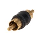 Accele 0011G Male to Male Gold RCA Barrel Connectors