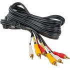 Accelevision AVS-12 Double Shielded RCA Audio Video Cable - 12 foot
