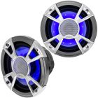 DISCONTINUED - Clarion CMQ1622RL 6-1/2" Marine Coaxial Speakers with LED Lighting