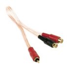 Metra ISRCA-Y1 Single Shield 1.6 Ft (0.5m) RCA Y-Adapters (1 Female To 2 Male) Audio Cable
