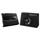 Kenwood P-W100B Single KFC-W110S 10" Subwoofer system with Kenwood KAC-5206 Amplifier