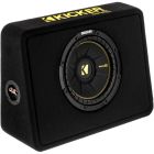 Kicker CompC 44TCWC104 600 Watt 10 inch Subwoofer with Enclosure - Single 4 Ohm Voice Coil
