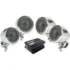 Planet Audio PMC4C Motorcycle/ATV Sound System with Bluetooth Audio Streaming - Chrome