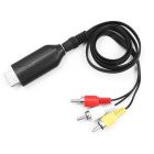 Quality Mobile Video HDMIV-3 HDMI to Composite Video/Audio Mirroring Adapter Cable