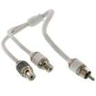 T-Spec V10RCA-Y2 V10 Series RCA Y-Cable (2) Female to (1) Male Connector - Matte Pearl