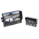 Safesight SC9001QSH Universal 7 inch Quad Control LCD Monitor and RV Back Up Color CCD Camera System with 1 pc SC0101SH Rear View Camera