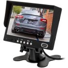 Safesight TOP-SS-007L Universal 7 inch Monitor with 2 Video Inputs for Back Up with built in sun shade