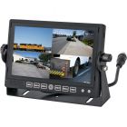 Safesight TOP-SS-D7001DVR 7 Inch LCD Quad Monitor with removable sun shade and 4 triggered inputs