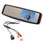 Safesight SC0302-SC4104 4.3" Rear view mirror back up monitor with micro flush mount reverse camera