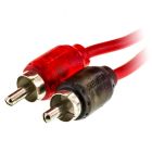 T-Spec V6RCA-102 10 Foot V6 Series Two-channel RCA Audio Cable in Red