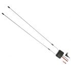 Accelevision TVAGAK Amplified Dual Dipole Car TV Antenna - F-Connector
