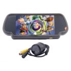 Tview RV725C 7 Inch Widescreen TFT LCD Rear View Mirror Monitor with Night Vision Back Up Camera and Anti Glare
