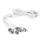 T-Spec V10RCA-172 17 Foot V10 Series Two-channel RCA Audio Cable in Matte Pearl