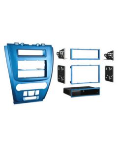Metra 99-5821BL Single or Double DIN Car Stereo Installation Kit for 2010 - and Up Ford Fusion or Mercury Milan - Blue finish