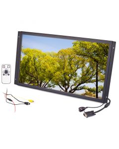 Quality Mobile Video LCDMC22WX 22 Inch panel mount monitor - Right side