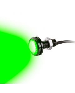 Accelevision LL3WG 12 Volt Flush Mount 3 Watt LED Light - Green
