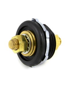 Accele PFC-250B 3/8" Brass Waterproof Battery or Speaker Feeder Stud - Black