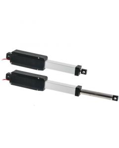 QMV 6102M Micro 12 Volt Linear Actuator with 2" stroke - 4.5 LB Pound Force capacity