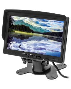 Accelevision PLCD700 7" Universal Monitor with Stand, Surface/Flush Mount