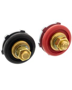 Accele PFC-250RB 3/8" Brass Waterproof Battery or Speaker Feeder Stud - Pair