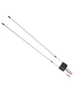 Accelevision TVAG35 Amplified Dual Dipole Car TV Antenna - 3.5mm connector