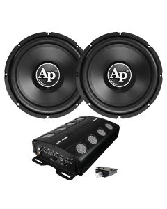 Audiopipe AP-PP100 A Pair of 12 Inches Woofers and 2-Channel Amplifier Package