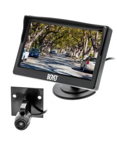 Boyo VTC500DIY 5" Rear View Monitor & Compact Bracket Mount Behind License Plate Camera (DIY-Do It Yourself)