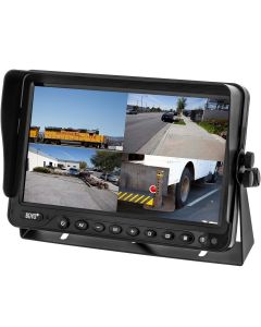 Boyo VTM9003QFHD 9" AHD/Composite video Universal Quad-Screen Monitor with Built in DVR and triggered video inputs