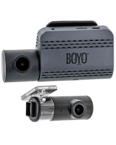 Boyo VTR219GW Dual Camera Full HD Dash Camera Recorder with Wifi via Smartphone App 