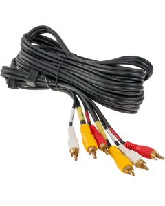 Accelevision AVS-18 Double Shielded RCA Audio Video Cable - 18 foot