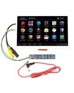 Quality Mobile Video TOP-SS-LCD7WHDMI 7" Raw LCD monitor with VGA input, DVI input, HDMI, input, and composite video input