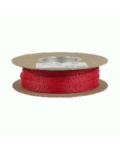 TechFlex FLX12RD 1/2" Flexo PET General Purpose Braided Cable Sleeve - Red 100 foot roll