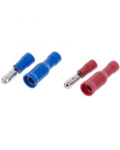 14/16 and 18/22 Crimp Male and Female Bullet Terminals