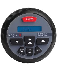 MB Quart GMR-1 Nautic Series GMR In-Dash Bluetooth-Enabled Gauge-Mount Radio (GMR-1)