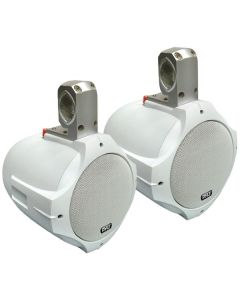 Pyle PLMRW65 Hydra Series 2-Way Wakeboard Speakers (6.5", 200 Watts, White)