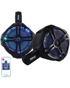 Pyle PLMRWB65LEB Hydra Series 2-Way Wakeboard Speakers with Programmable LED Lights (6.5")