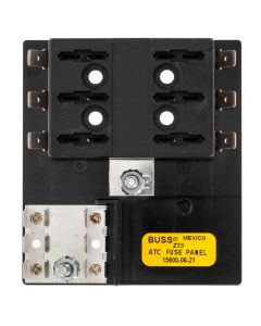Bussman 15600-06-21 6-Gang ATC Fuse Distribution block with ground distribution
