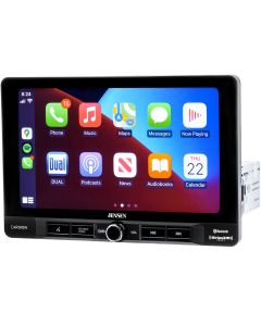 Jensen CAR910W Single DIN Digital Media Receiver with 9" Floating Capacitive Touchscreen, Wireless Apple Carplay, Android Auto and SiriusXM Ready