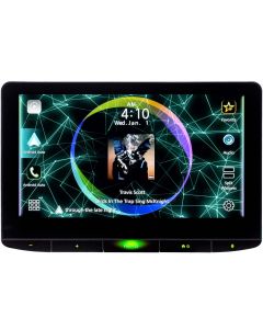 JVC KW-Z1000W Double Din Digital Receiver with Adjustable 10.1" Capacitive Touchscreen, Wireless Apple Carplay and Android Auto
