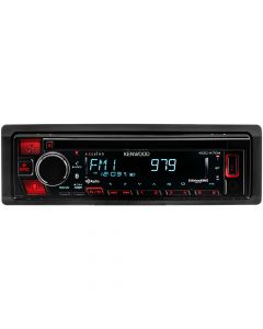Kenwood eXcelon KDC-X704 Single DIN Car Stereo receiver with Bluetooth, HD Radio and Amazon Alexa