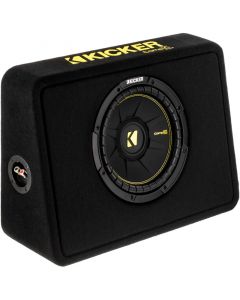 Kicker CompC 44TCWC104 600 Watt 10 inch Subwoofer with Enclosure - Single 4 Ohm Voice Coil