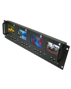 Accelevision LCDRM354 Rack Mount 3.5" Display 4-Screen LCD Monitor