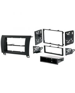Metra 99-8220 Single or Double DIN Car Stereo Dash Kit for 2007 - 2013 Toyota Tundra and 2008 and Up Toyota Sequoia - Matte Black