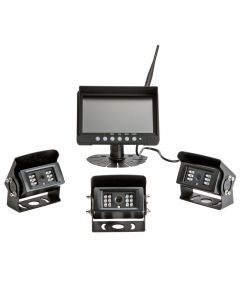 Safesight SC9004DQ Digital Wireless Quad screen back up camera system with three wireless cameras