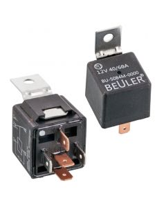 Beuler BU5084M Waterproof 12 VDC Automotive 5-Pin Relay SPDT 40/60A with Metal tab and Negative spike protection 