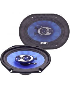 Pyle PL683BL Blue Label 6x8 Inch 360 Watt 3 Way Triaxial Speaker System